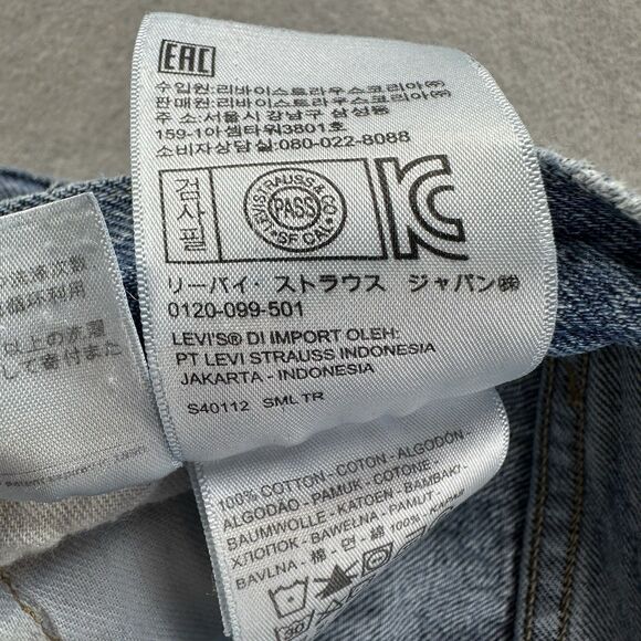 Levis 501 Jeans Womens 28 Medium Wash Made & Crafted Selvedge Denim Button Fly - Picture 12 of 16